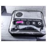 White Twin Goosedown Comforter 700 Thread Count