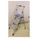 Slimline Aluminum 3 Step Stool 225 lb. Capacity