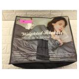 Hiseeme Grey Weighted Blanket  15 lb.