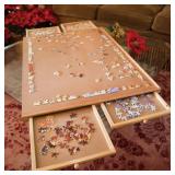 36" x 27" Wooden Puzzle Table