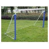 Blue soccer goal