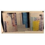 3 panel decorator art modern