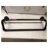 Industrial pipe towel rack