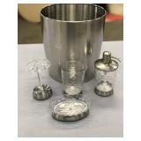 5 piece stainless steel bathroom set