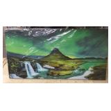 Decorator Canvas, Tropical Water Fall, 48x24"