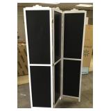 3 panel room divider black and white