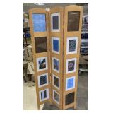 Room Divider with Picture Insert Frames