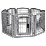 8 panel plastic pet pen