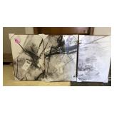 3 panel modern decorator art