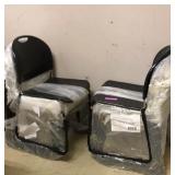 Plastic and chrome stack chair