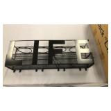 4 Bottle Wine rack - black