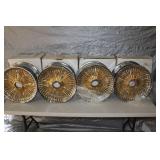 Set of 4 -YDH Gold 150 spoke Lowrider Wheels