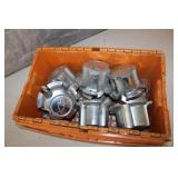 Small Tote of Hubcaps