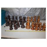 Wood Outdoor Chess  Pieces