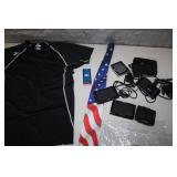 6 GPS Units, shirt, tie