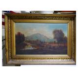 O/C European Landscape Unsigned Frame Measures