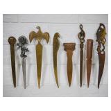 Lot of 7 Figural Letter Openers