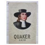 Quaker Lace Advertising Box, 19x12
