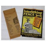 Inner locking Fence Catalog, Morton, IL, 1920