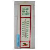 10 Litho Dekalb Seed Corn thermometer, 13"