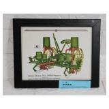 Framed John Deer 999 Planter Advertisement,