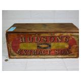 Wooden Advertisement Dovetailed Box, Original