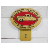 License plate topper, State Farm Mutual