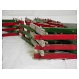 Lot of 2 Wooden Christmas Tree Fence