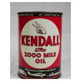 Kendall 2000 mile Oil, 1 QT Can