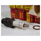 Lot of 8 Vintage Mopar Autolite Spark Plugs, AR80