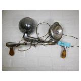 Lot of 2 Vintage Automobile Spot Lights