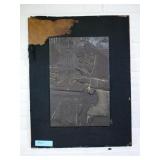 Plaster Cast, Scientist, Covered in Copper,