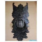 Giant Old man of the north iron door knocker, 2