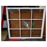 9 Pane Window Sash, 39x35"
