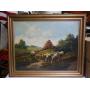 O/C Painting P. Benny? 1941 Pastoral Landscape