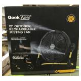 GeekAire 12" Outdoor Misting Fan