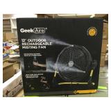 GeekAire 12" Outdoor Misting Fan