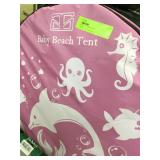 Baby Beach Tent, Pink & Yellow