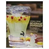 3.5-Gal Triton Plastic Beverage Dispenser, No Drip