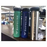 Lot of 4 Hopoline 750ml Stainless Steel Water