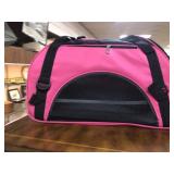 Soft Sided Bed Carrier, Pink & Black