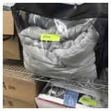 Weighted Blanket, 20 lb, 48x72", Gray minky Duvet