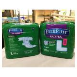 Lot of 2 FitRight Ultra Breese Unisex Diaper,