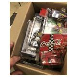 Box of Miniture NASCAR Cars