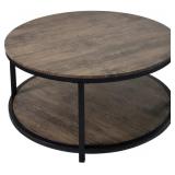 2 Tier Coffee Table, Top Shelf 36", Bottom Shelf