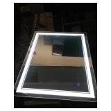 Dimmable Anti-Fog LED Mirror, 28x37x2", There is a
