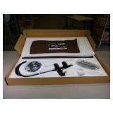 Plumbing fixture pull down black