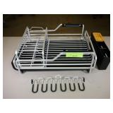 2 tier dish rack chrome and black