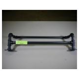 Industrial black pipe towel rack