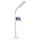 OttLite Floor Lamp with Accessory Tray, White